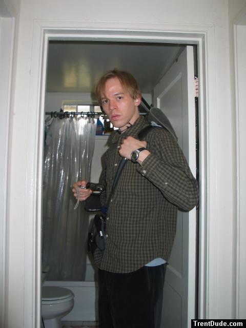 Long hair, camera belt