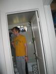 A's t shirt, sweat pants