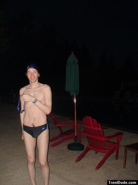 Nike swim brief size 34 (with goggles, pouch)