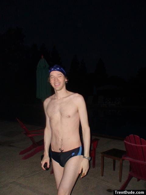 Nike swim brief size 34 (chest hair, bulge, Arm veins)