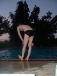 Thinking about jumping in for an early swim (Nike swim brief)