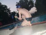 Drinking a smoothie after a swim (feet), rear  (best)