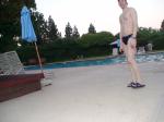 Nike black/blue swim brief