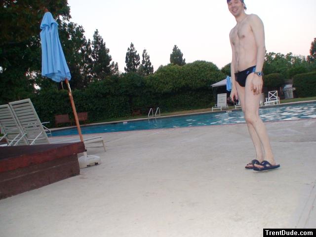 Nike black/blue swim brief