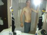 Hope the maid doesn't come in and see these abs.