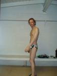 White polka dot speedo (dirty face)