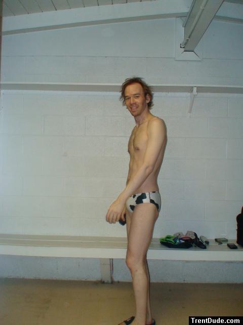 White polka dot speedo (dirty face)