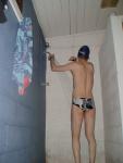 Polka dot speedo slightly tight (size 26) (rear)