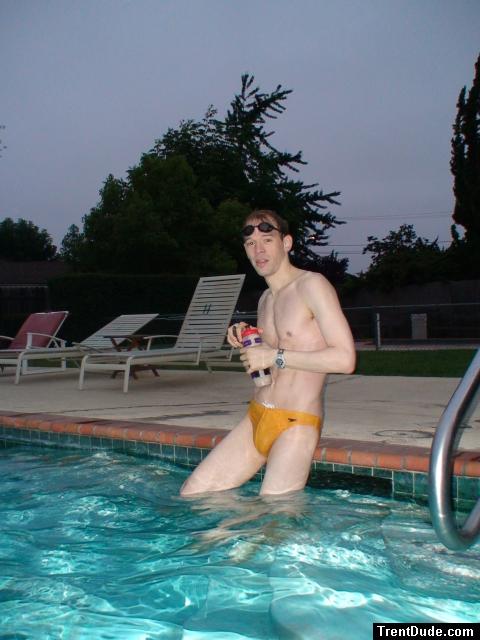 Yellow speedo swimmer (pouch)