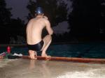 Navy blue swim team speedo size 30 (feet)