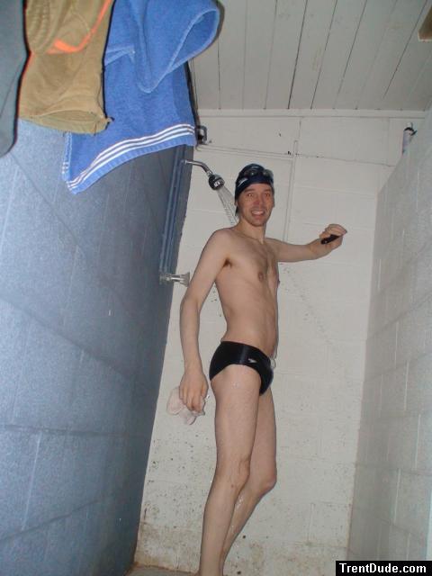 swim brief in the shower