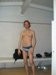 Calvin Klein blue speedo swim brief (smile)