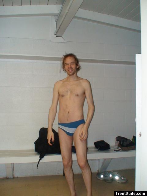 Calvin Klein blue speedo swim brief (smile)