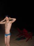 Calvin Klein blue speedo swim brief (smile)