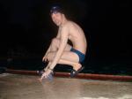 Calvin Klein - Hipster Swim Brief Lagoon/Marina - sitting by the pool