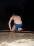 Calvin Klein - Hipster Swim Brief Lagoon/Marina - about to jump in