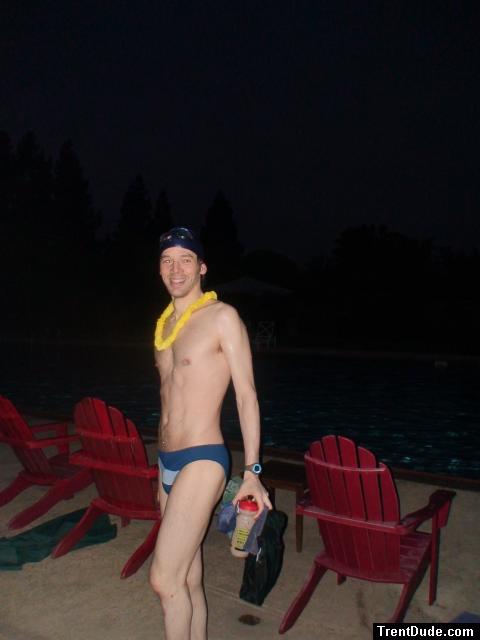 Wearing a lei - Calvin Klein - Hipster Swim Brief Color: Lagoon/Marina Size: S from macys.com (best)