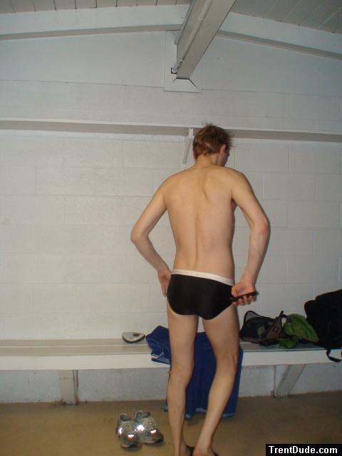 Putting on the speedo (rear)