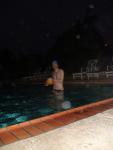 No one else to play water polo with in the middle of the night