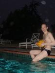 Swimmer dude water polo photo