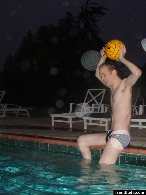 Rain drop made the speedo polka dot!