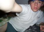 Hanes in bed