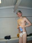 About to put some swim lotion on
