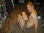 Grey Hanes Underwear, reef slippers