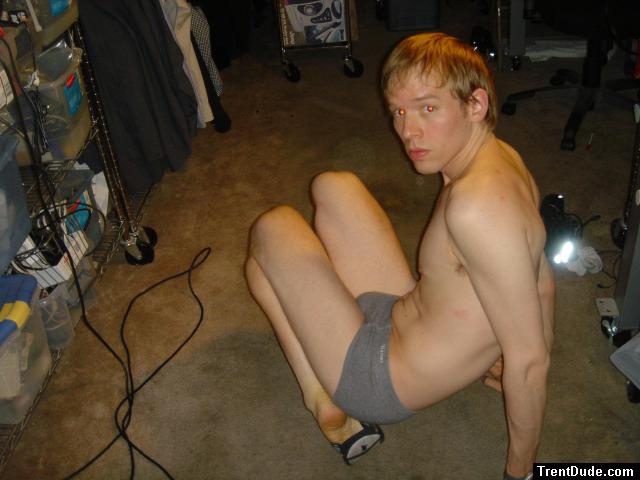 Grey Hanes Underwear, reef slippers