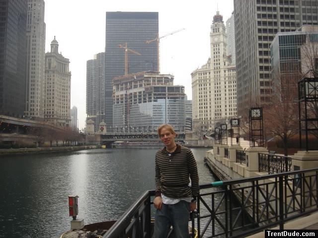 Trent in Chicago in front of the Trump tower!