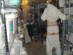 you forgot to pull your sweat pants up?