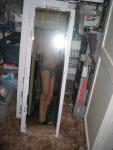 Grey hanes Underwear with bandaids on leg