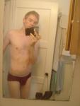 Red Hanes briefs