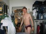 Red Hanes briefs