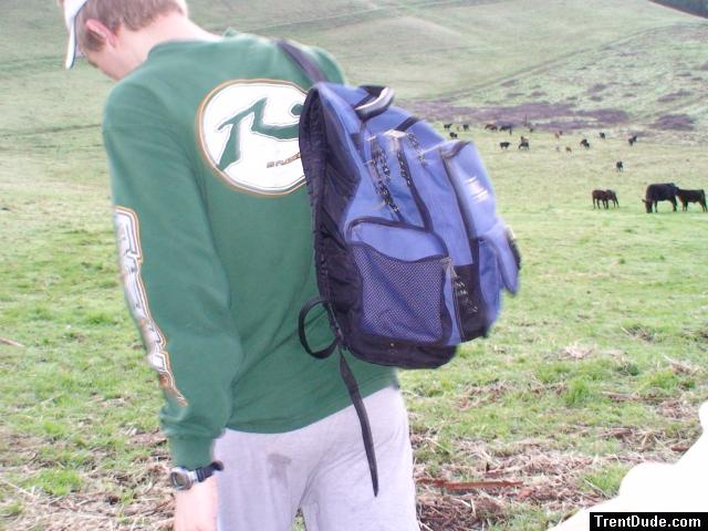 back side with back pack
