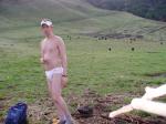 Finally just me, the cows, and some white Tommy Hilfiger underwear briefs