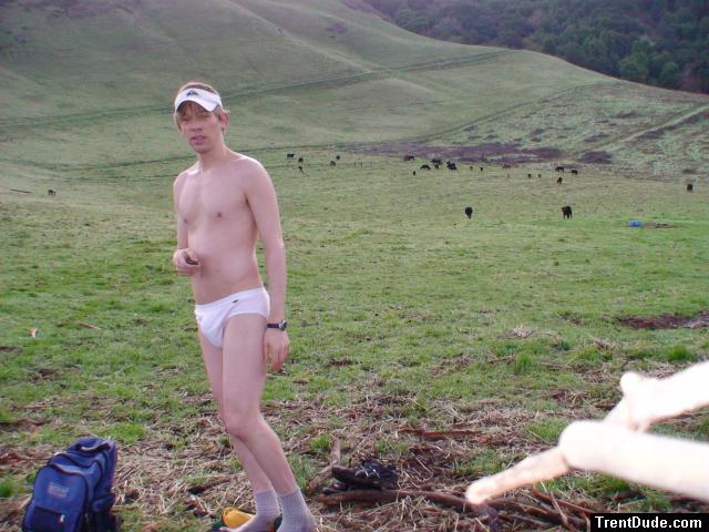 Finally just me, the cows, and some white Tommy Hilfiger underwear briefs