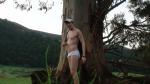 Yipee! I'm standing in my underwear!