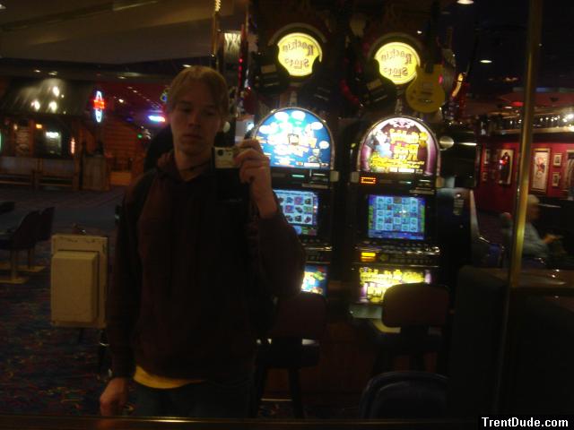 Trent in Vegas (he's not old enough to gamble)