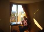 Hotel room in Lake Tahoe california (wearing Quiksilver jeans, Everlast Sweat shirt)
