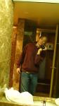 Hotel room in Lake Tahoe california (wearing Quiksilver jeans, Everlast Sweat shirt)