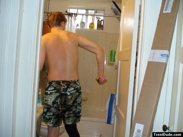 Backside in boxers