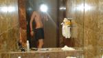 Polo boxers in a hotel bathroom