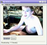 smiling to be seen in Black string bikini