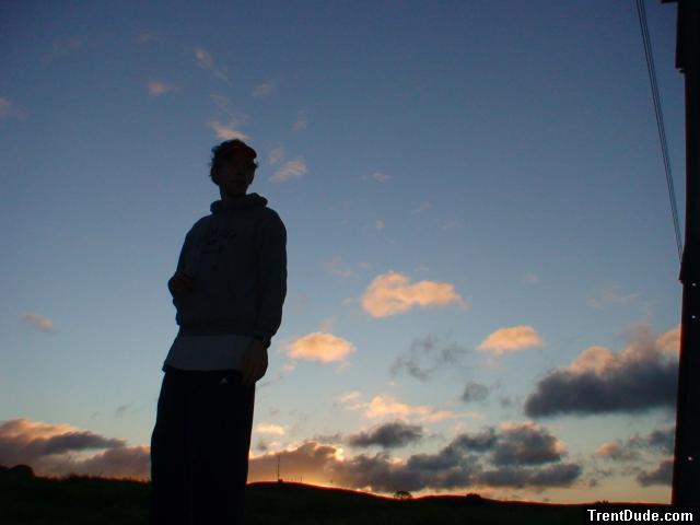 Gazing into the distance - wind blowing hair