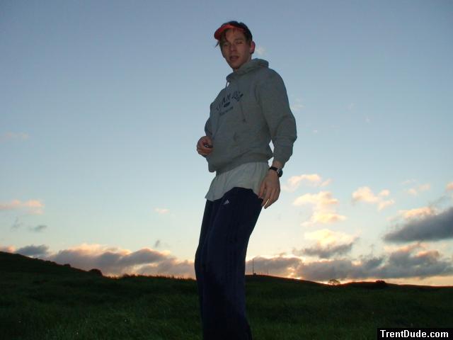 Outside at sunrise in Team USA Sweat shirt