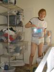 Tighty Whitey - Front/Back (in mirror)