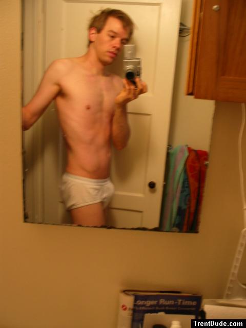 Tightey whitey in mirror