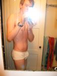Tightey whitey in mirror!