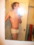 Tightey whitey in mirror!